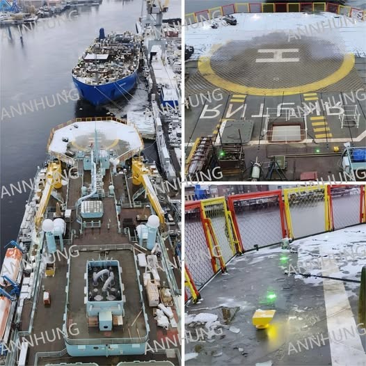 Aktueller Firmenfall über Projektfälle mit Helikopterdecklicht