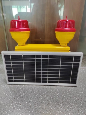 Doppeltes Hindernisfeuer-angetriebene Luftfahrt-Solarlichter FAA L-810 der geringen Stärke