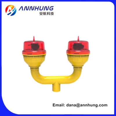 ANNHUNG AH-LI-B2 LED L810 Doppelte Luftfahrthindernisbefeuerung 32,5cd 360° Abstrahlwinkel