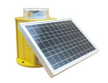 Intensitäts-Turm-Anwendenart 20W-Rotblinklicht ICAO-Solarhindernisfeuer-2000cd mittlere